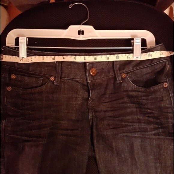 express jeans xs Express Zelda  jeans 2R dark wash 2 y2k low rise denim pants xs - Picture 10 of 10